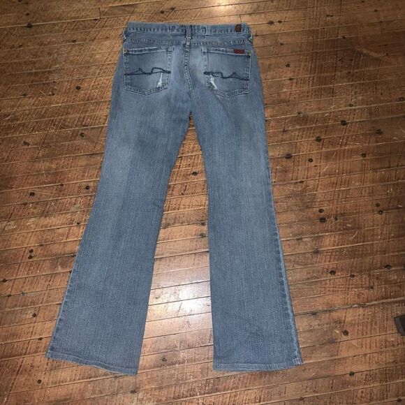 7 for All Mankind Great Wall of China distressed 27 jeans - Picture 4 of 4